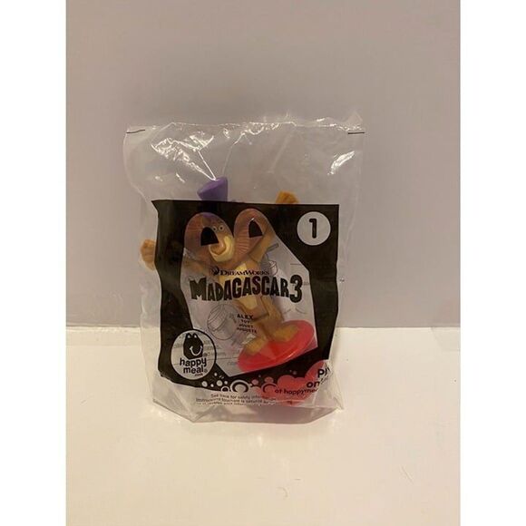 McDonalds 2012 Dreamworks Madagascar 3 Alex Toy #1 Happy Meal Toy - Picture 2 of 5